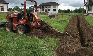 Копка траншей для водопровода в Мценске: цена за метр от 932 руб.